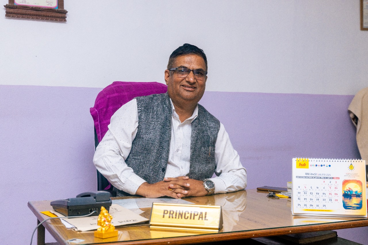 Mr Lal Bahadhur Rana, Principal of Shanti Nikunj School